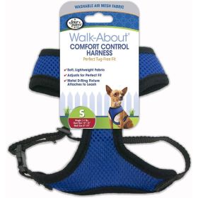 Four Paws Comfort Control Harness (Option: Blue  Small  For Dogs 57 lbs (14"16" Chest & 8"10" Neck))