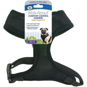 Four Paws Comfort Control Harness (Option: Black  Large  For Dogs 1118 lbs (19"23" Chest & 13"15" Neck))