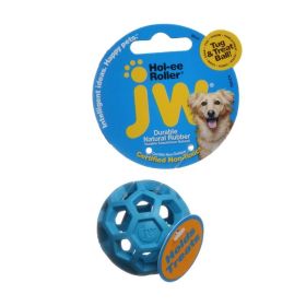 JW Pet HOL (Option: ee Roller Rubber Dog Toy  Assorted  Mini (2" Diameter  1 Toy))