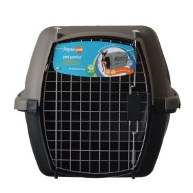 Aspen Pet Porter Heavy (Option: Duty Pet Carrier Storm Gray and Black  Pets 1520 lbs)